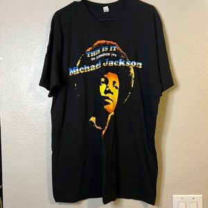 Vintage 2000s Michael Jackson This Is It Tee Size XL Tultex Deadstock